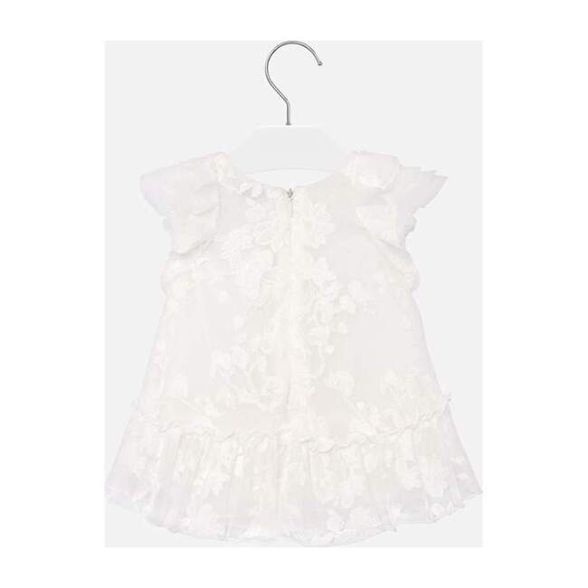 Natural Embroidered Dress, White