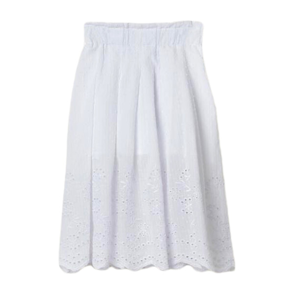 Skirt, White - Kids Girl Clothing Skirts - Maisonette