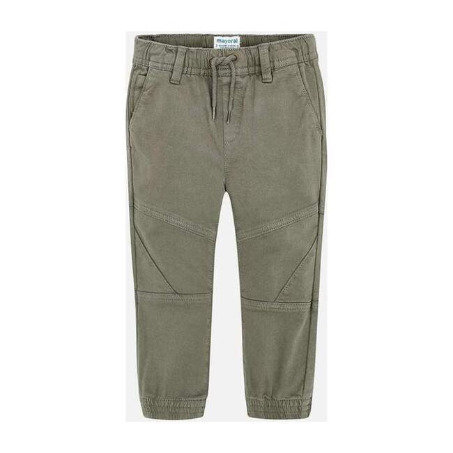 Jogger Pants, Green Khaki - Pants - 1