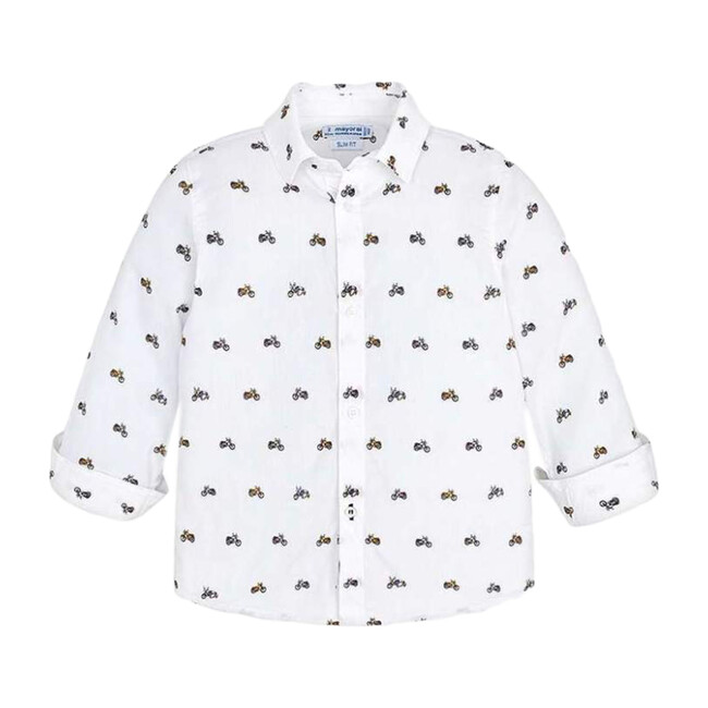 Dress Shirt, White - Shirts - 1