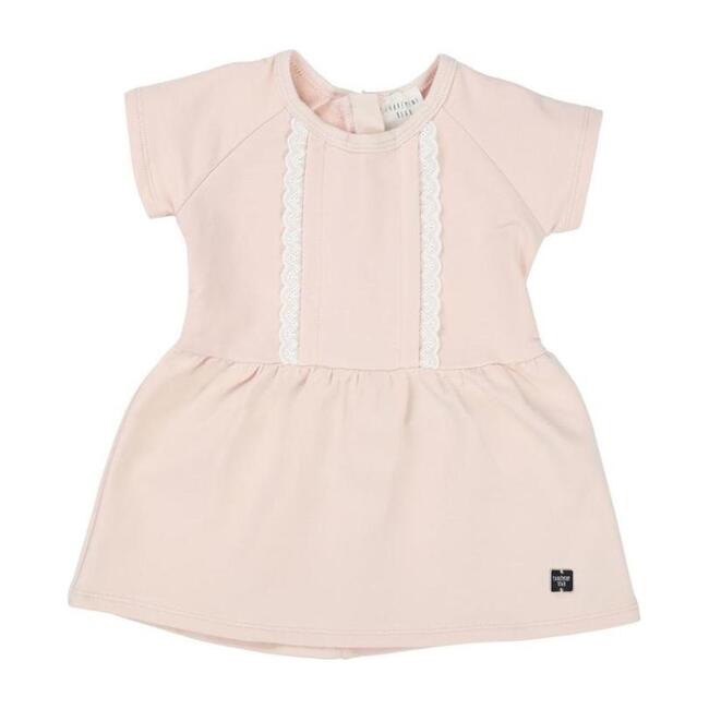 Lace Trim Dress, Pink