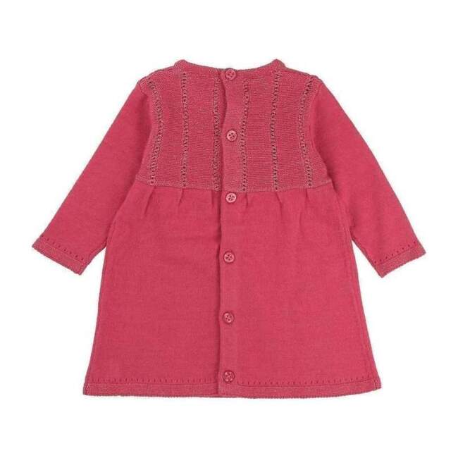 Fancy Knitted Dress, Fuchsia