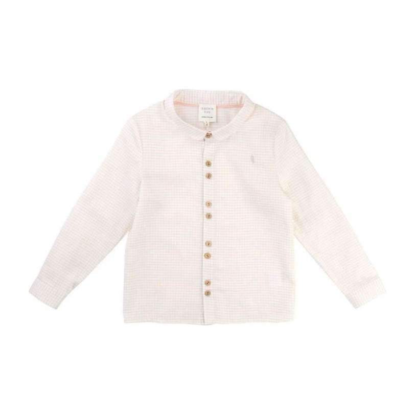 Satin Blouse, Cream - Blouses - 1