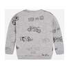 Smoke Printed Pullover, Gray - Sweaters - 2