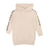 Girls Can Do Anything Hooded Dress, Ivory - Dresses - 2