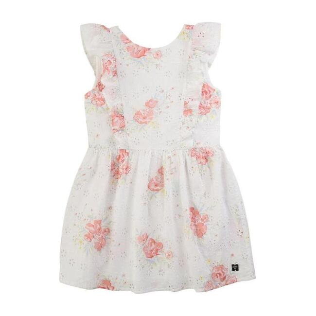 Floral Ceremony Dress, White