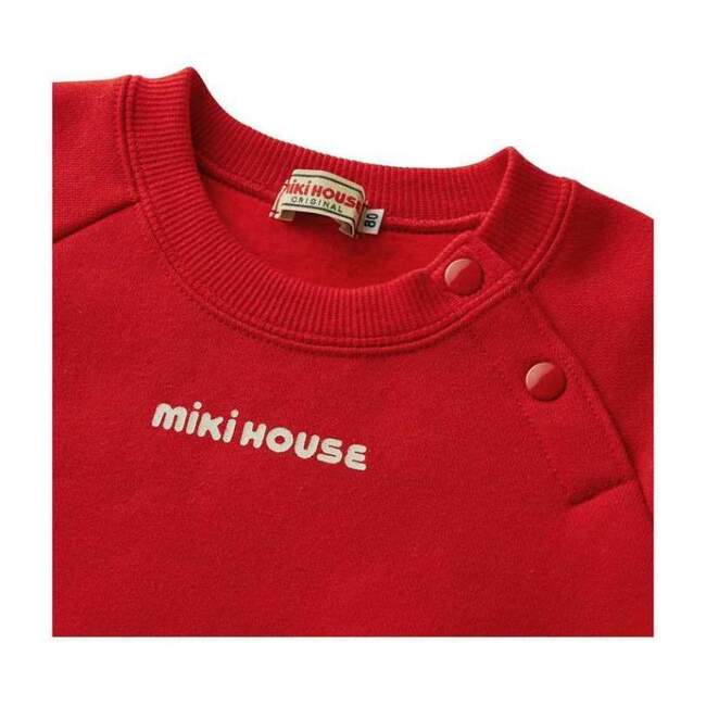 Miki House Sweatshirt, Red - Sweatshirts - 1