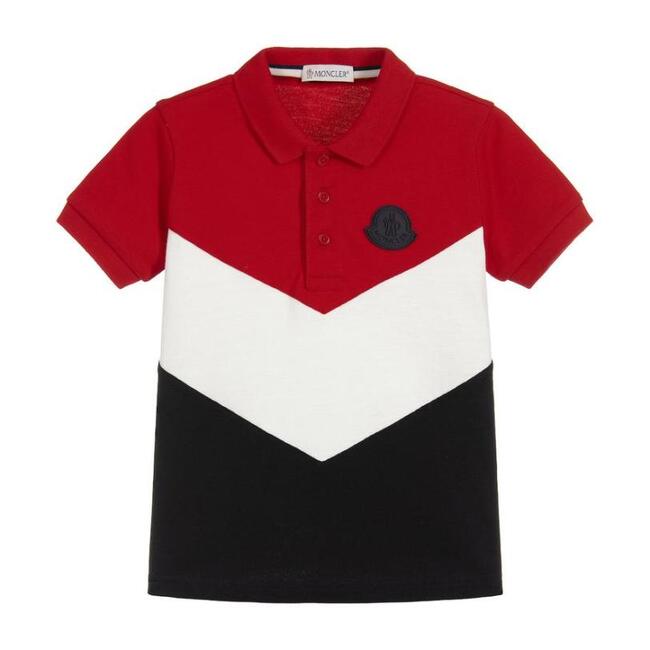 Short Sleeve Polo, Red White and Navy - Polo Shirts - 1