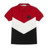 Short Sleeve Polo, Red White and Navy - Polo Shirts - 1 - thumbnail
