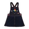 Cat Denim Pinafore Dress, Blue - Dresses - 1 - thumbnail