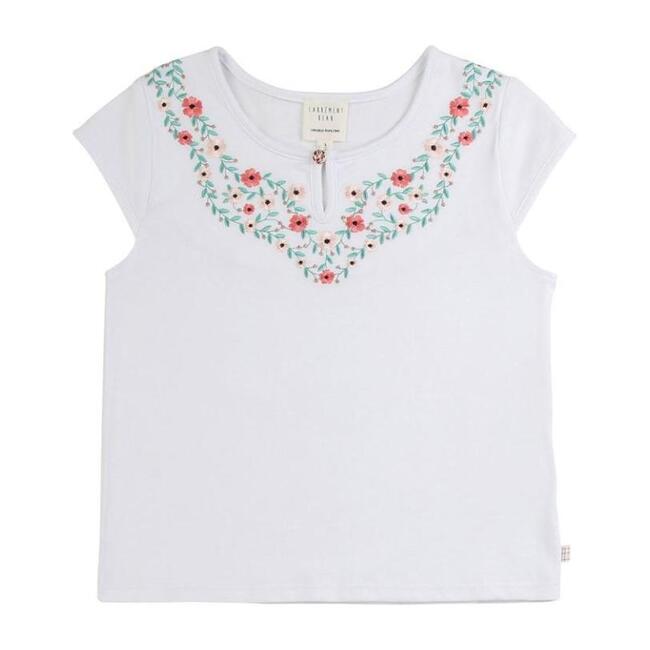 Embroidered T-Shirt, White