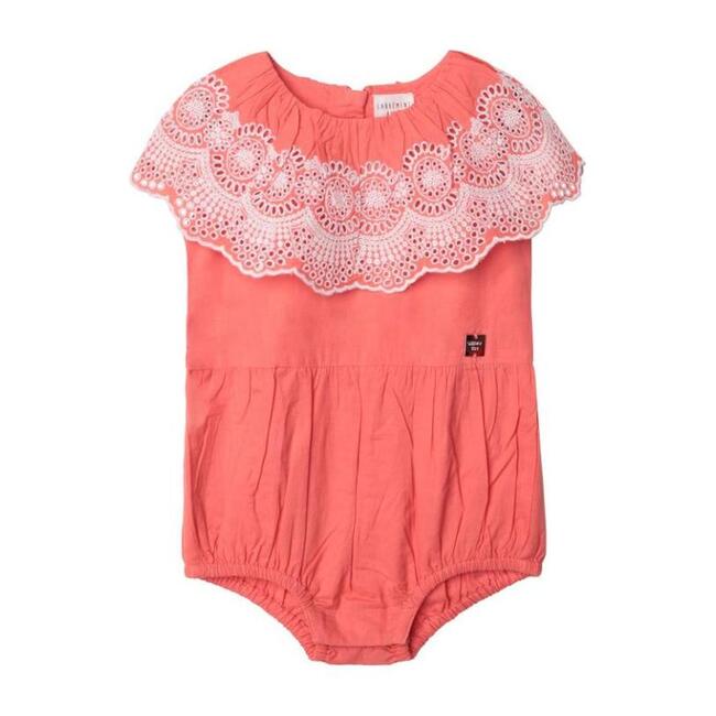 Embroidered Bodysuit, Orange