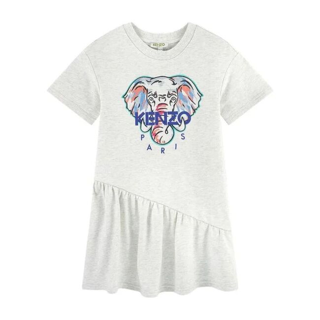 Elephant Mascot Dress, Gray - Dresses - 1