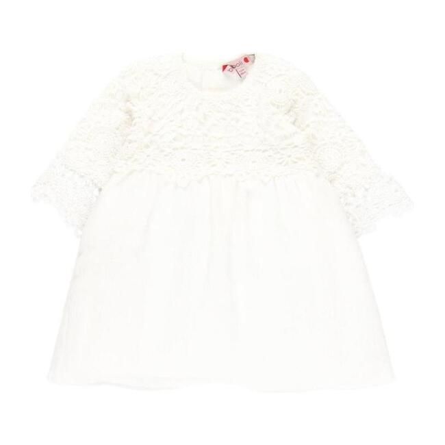 Long Sleeve Dress, White