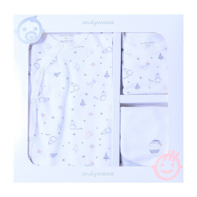 5pc Penguin Homecoming Set, Cream - Mixed Apparel Set - 1