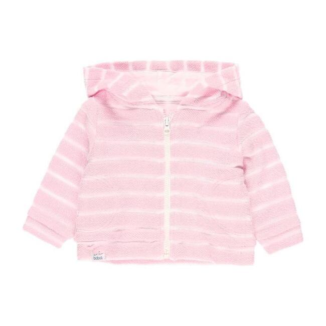 Striped Knit Jacket Jacket, Pink