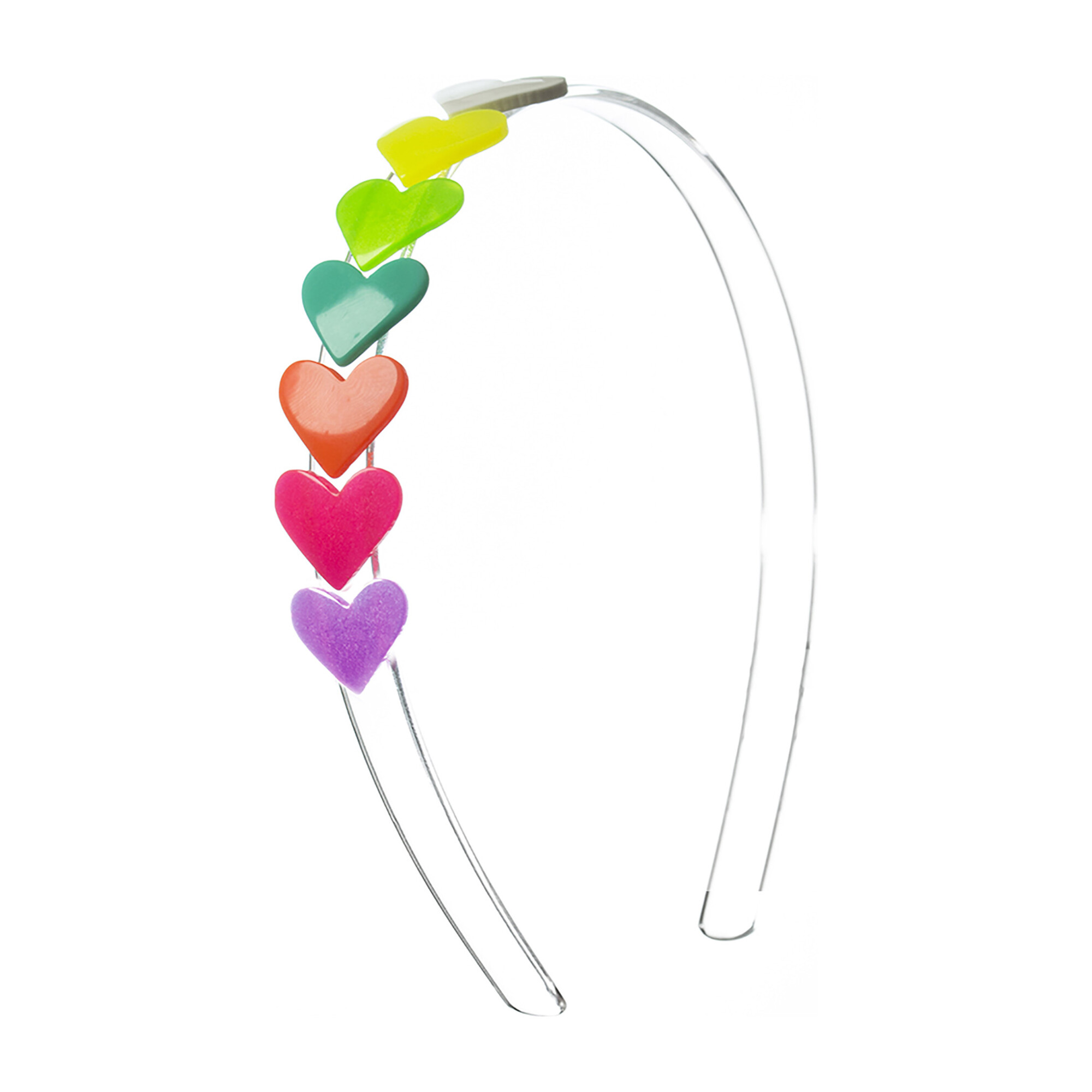 Hearts Headband, Neon Kids Girl Accessories Hair Accessories