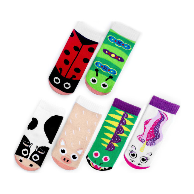 Mismatched Toddler Besties Socks, 3 Pair Bundle