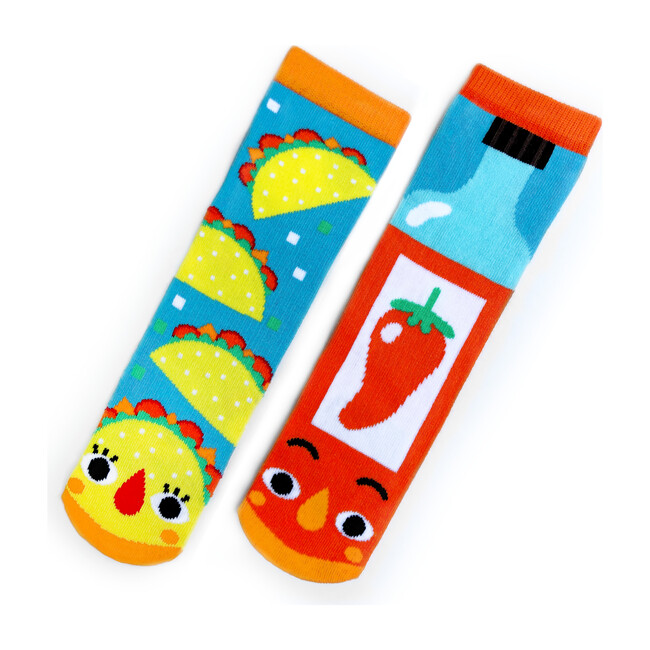 Taco & Hot Sauce, Mismatched Socks Set