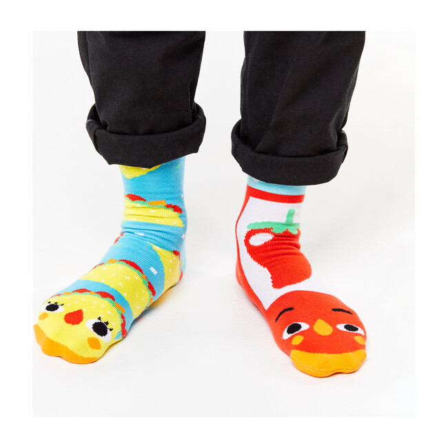 Taco & Hot Sauce, Mismatched Socks Set