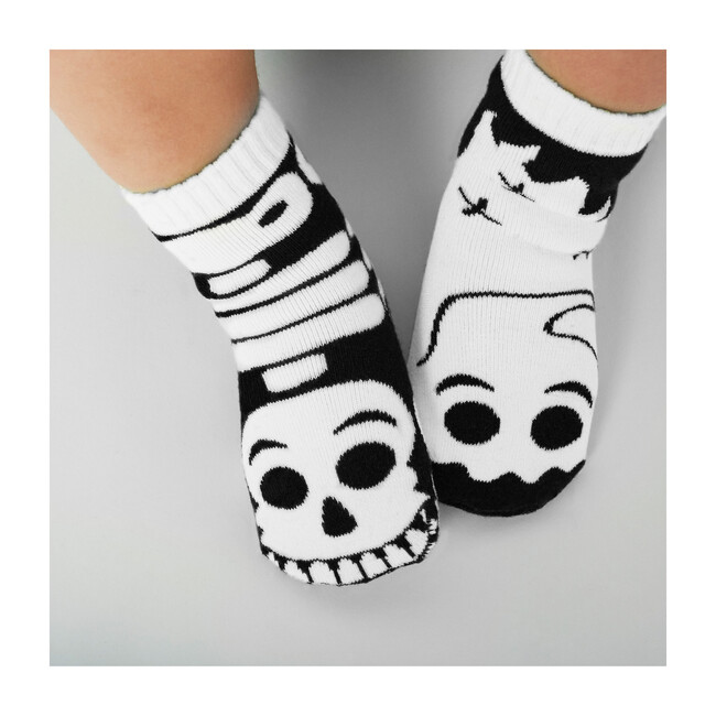 Ghost & Skeleton, Glow in the Dark Mismatched Socks Set