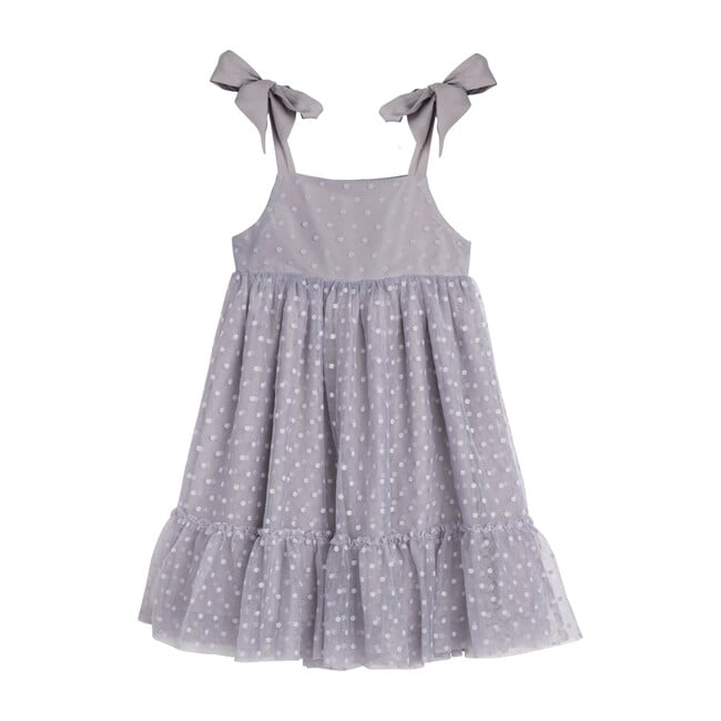 Anja Tulle Dress, Dusty Blue