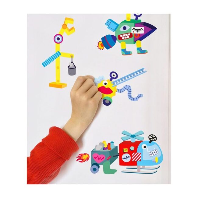 Repositional Wall Stickers, Robots - Arts & Crafts - 2