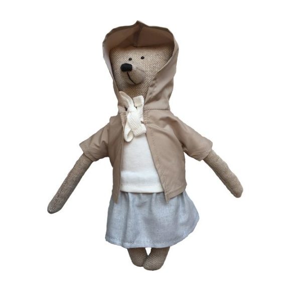 Handmade Valerie Bear, Brown - Plush - 3