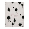 Forest Print + Embroidered Swaddle - Swaddles - 3