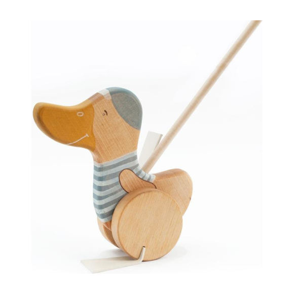 Wooden Goose Push Toy - Play Baby Push & Pull - Maisonette