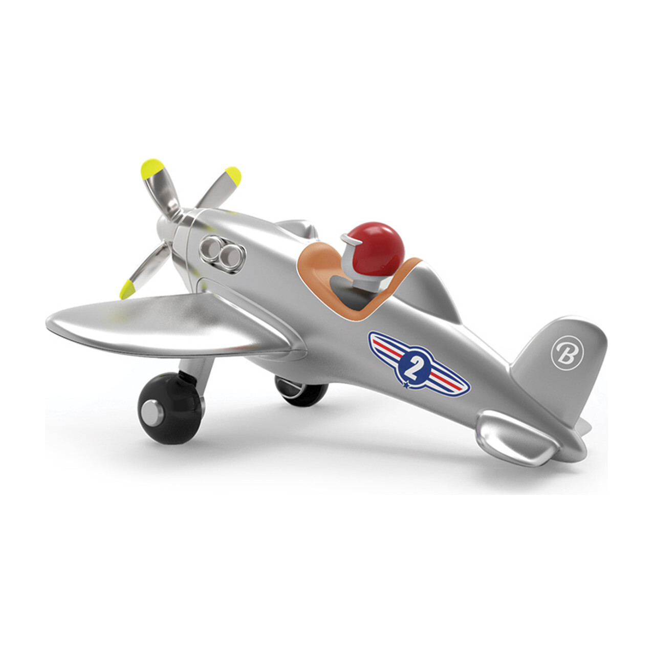 Propeller Jet Plane, Silver
