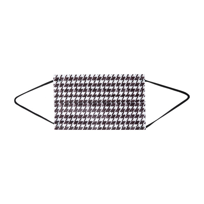 Kids Houndstooth Face Mask, 10 Pack