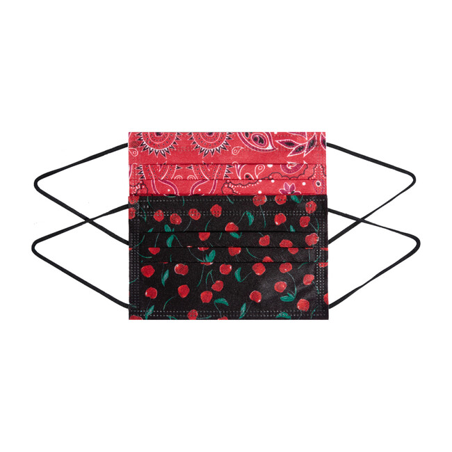 Kids Cherry Multi Face Mask, Pack 10