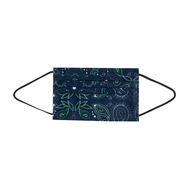 Kids Blue Bandana Face Mask, 10 Pack