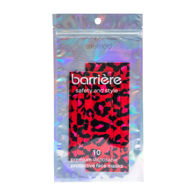 Family Leopard Face Mask, 10 Pack