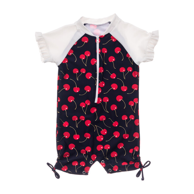 Ma Cheri Short Sleeve Ruffle Swimsuit