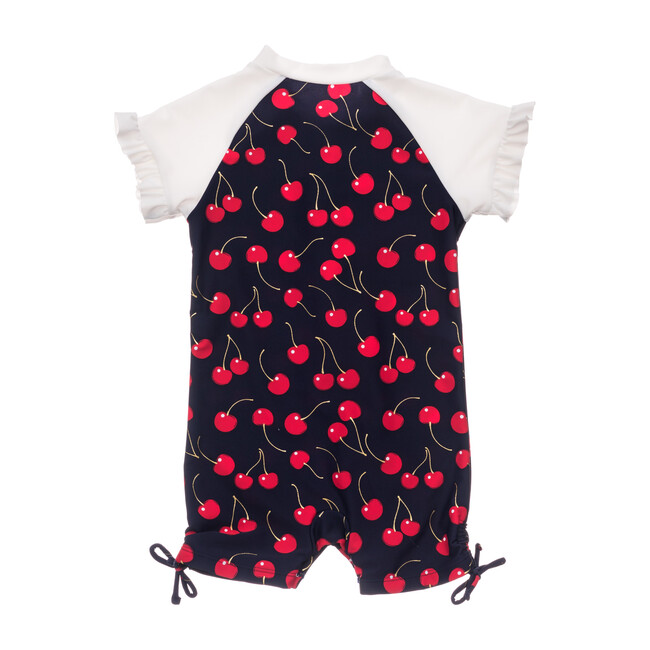 Ma Cheri Short Sleeve Ruffle Swimsuit