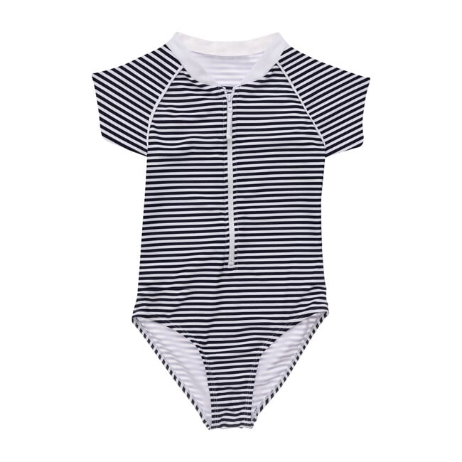 Nautical Stripe Short Sleeve Surf Suit