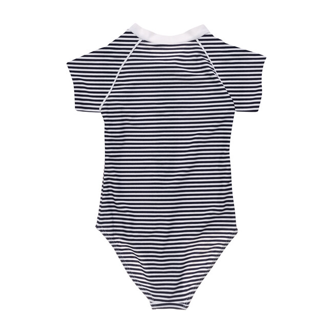 Nautical Stripe Short Sleeve Surf Suit