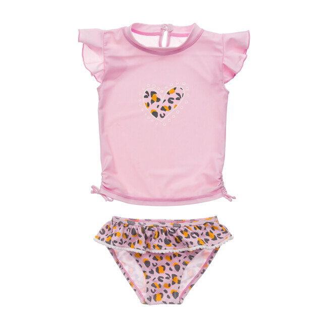 Leopard Love Short Sleeve Ruffle Set
