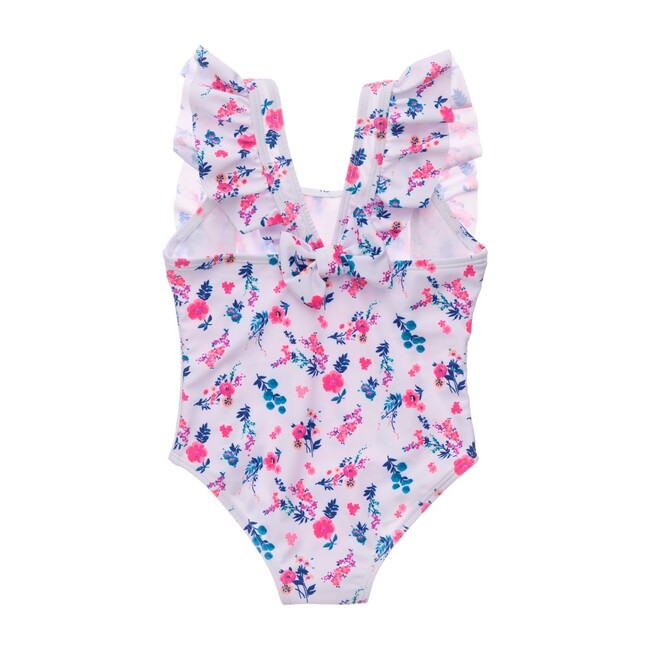 Pretty Petals Ruffle Shoulder Swimsuit