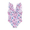 Pretty Petals Ruffle Shoulder Swimsuit - One Pieces - 2