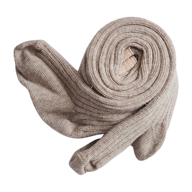 Ribbed Tights, Oatmeal