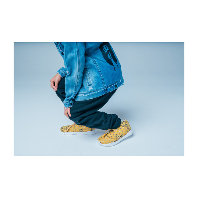 Remington Sneaker, Mustard Yellow Bandana Print
