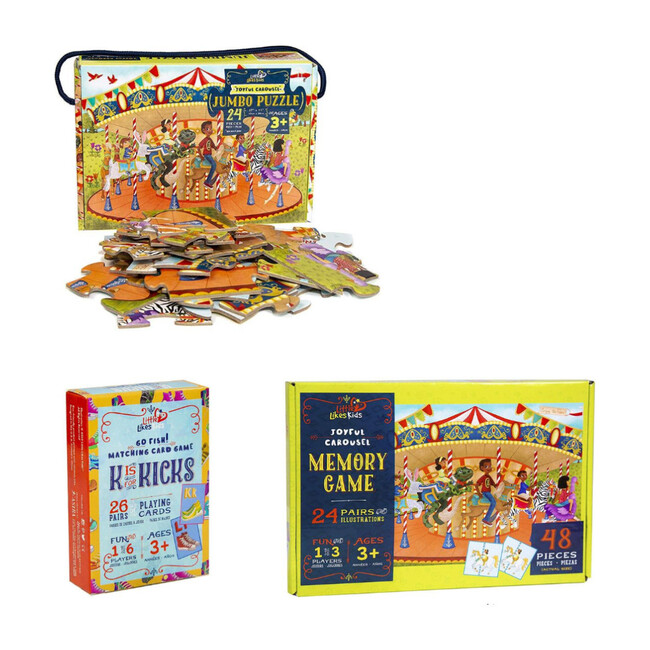 Merry Go Round ABC Puzzle and Game Play Pack
