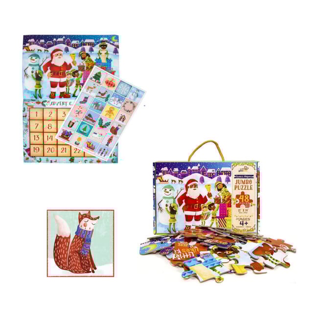 Countdown to Christmas Pack with Light-skinned Santa Calendar - Puzzles - 1