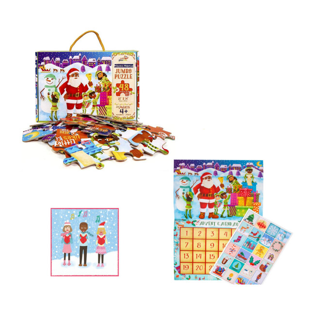 Countdown to Christmas Pack with Black Santa Calendar - Puzzles - 1