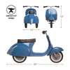 PRIMO Ride On Toy Classic, Blue - Ride-On - 8
