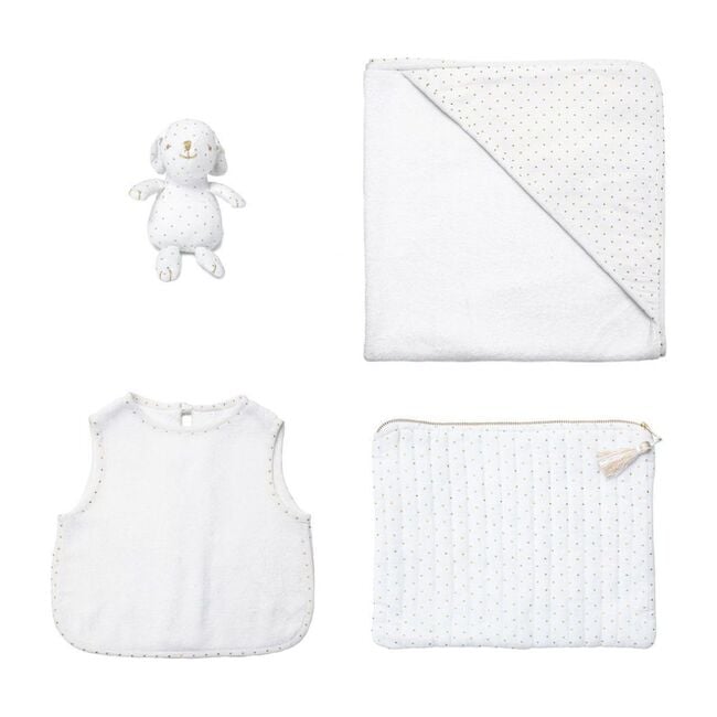 Bunny Apron Bib & Hooded Towel Gift Set
