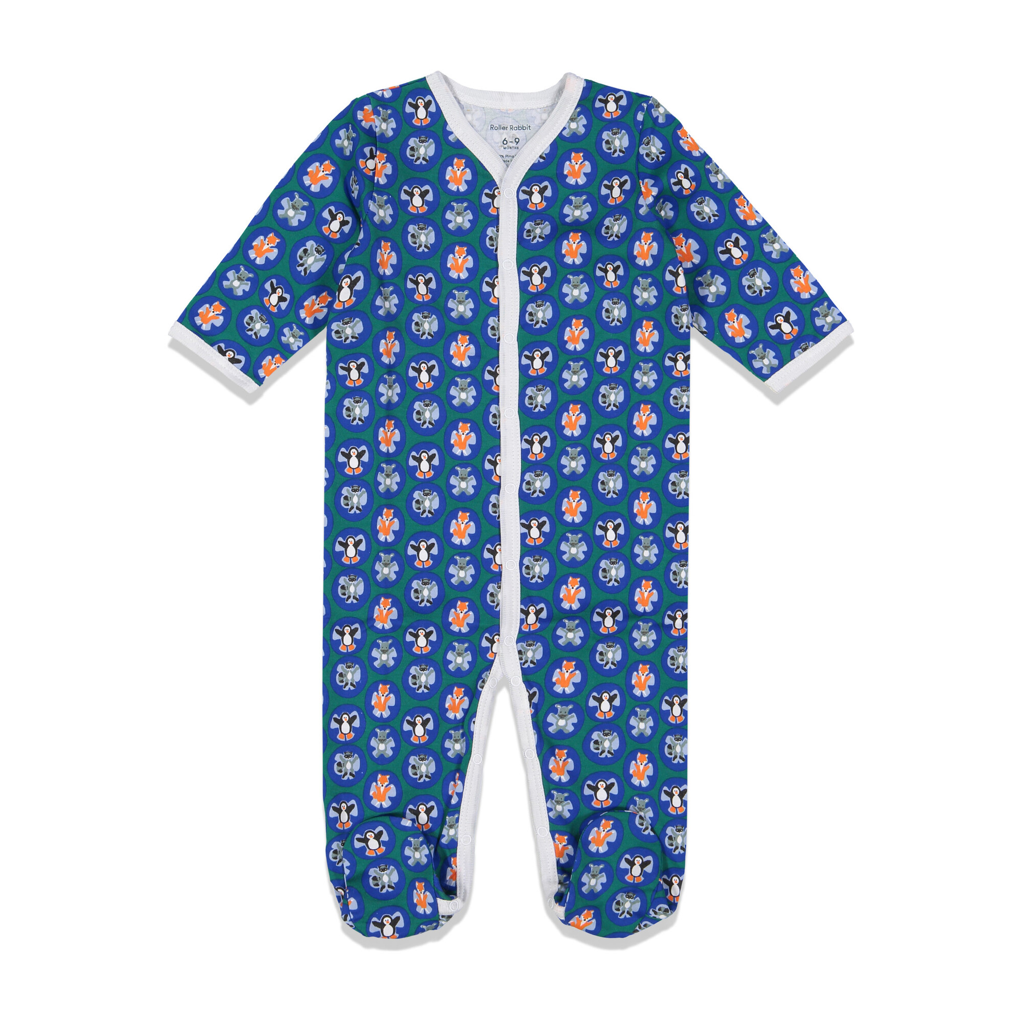 Baby Sno Angels Footie Pajamas, Blue Baby Boy Clothing Sleepwear